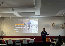 Celine Krstulovic from Arcadis talks about the case study "Mobility Oriented Development and the new mobility Hub Elbinseln in Hamburg"